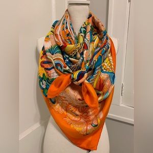 Hermes Fantaisie Botanique 140 Scarf Shawl